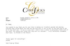 Chef Jack's Catering Reviews