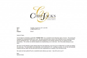 Chef Jack's Catering Reviews