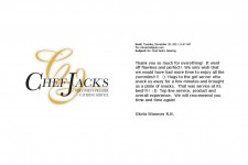 Chef Jack's Catering Reviews