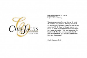 Chef Jack's Catering Reviews